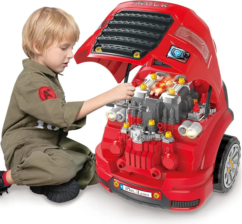 Mechanical Truck Engine Toy – Interactive Repair Learning Kit for Children