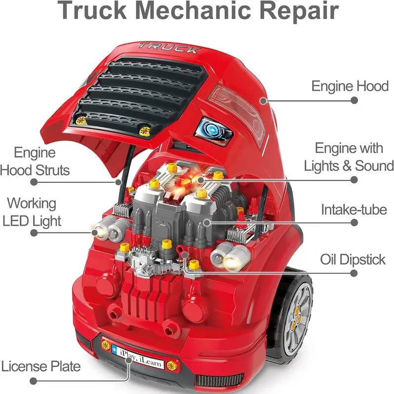 Mechanical Truck Engine Toy – Interactive Repair Learning Kit for Children