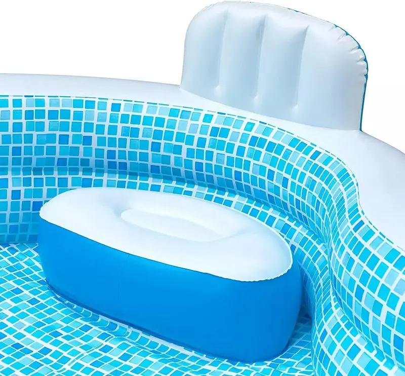 Member's Mark Elegant 10-Foot Inflatable Family Pool with Dual Comfort Seats