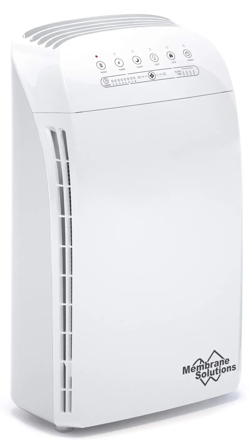 Membrane Solutions MSA3 Air Purifier – Covers Up to 1590 sq ft, HEPA + Activated Carbon Filtration