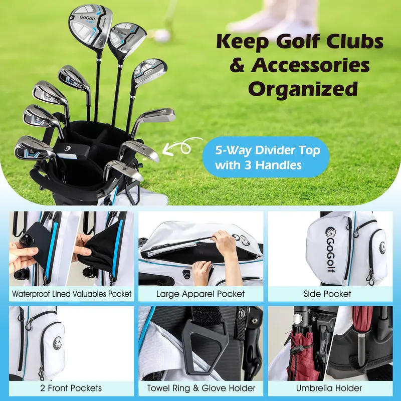 Men’s Full Golf Set – 12-Piece Right-Handed Starter Club Bundle 2