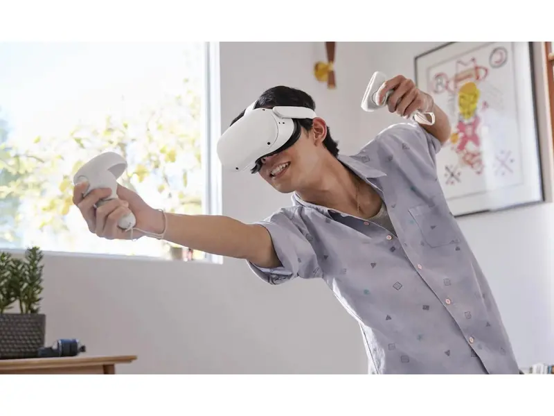 Meta Quest 2 Wireless VR Headset – 256GB All-in-One Virtual Reality System with 3D Spatial Audio & Intuitive Hand Tracking