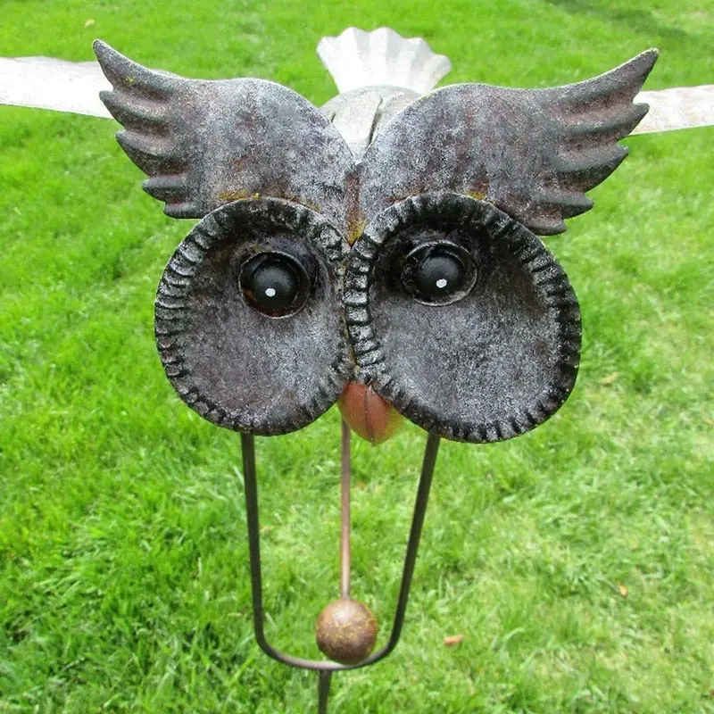 Metal Eagle Wing Spinning Garden Accent – Reflective & Aerodynamic Design 2