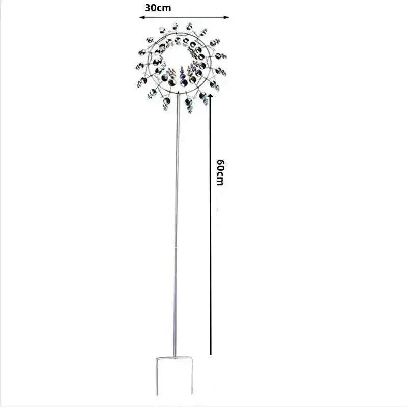 Metal Windmill Spinner for Outdoor Gardens | Weather-Resistant Wind-Powered Decor