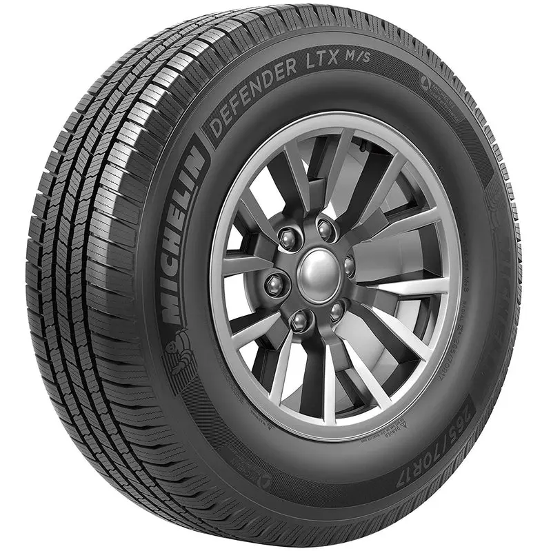 Michelin Defender LTX M/S LT265/70R17/E All-Season Light Truck Tire – Load Range E, 121/118R Rating