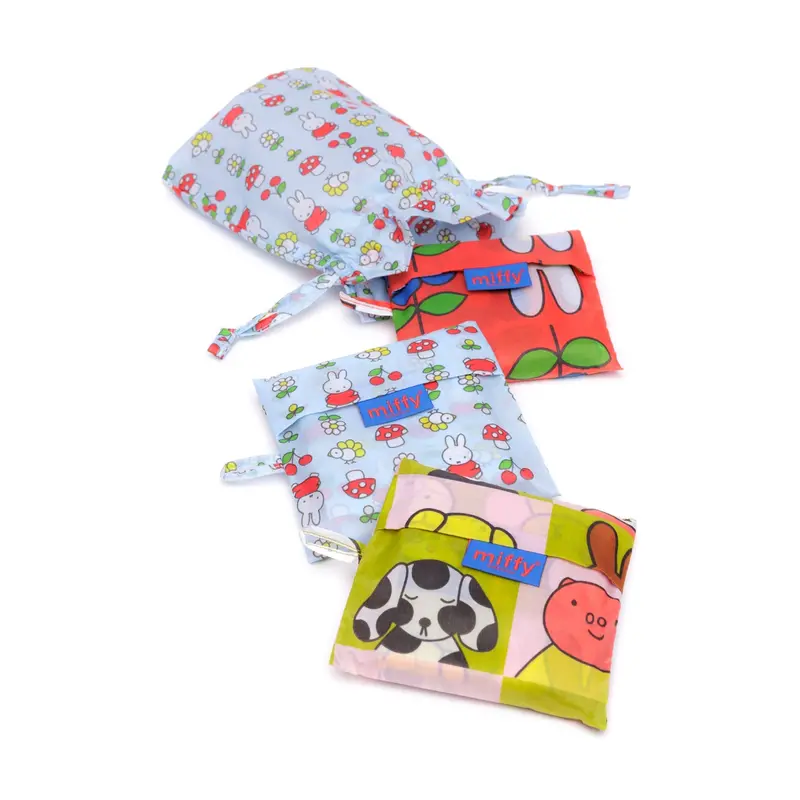 Miffy by Baggu Set of 3 Recycled Nylon Tote Bags
