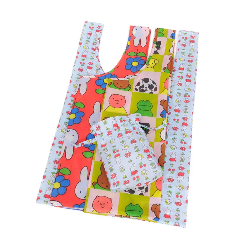Miffy by Baggu Set of 3 Recycled Nylon Tote Bags