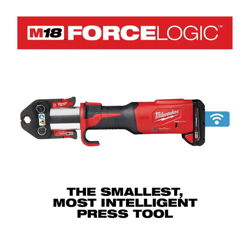 Milwaukee M18 FORCE LOGIC ONE-KEY Press Tool – 1/2-Inch Hydraulic Crimping System for Pro Installations