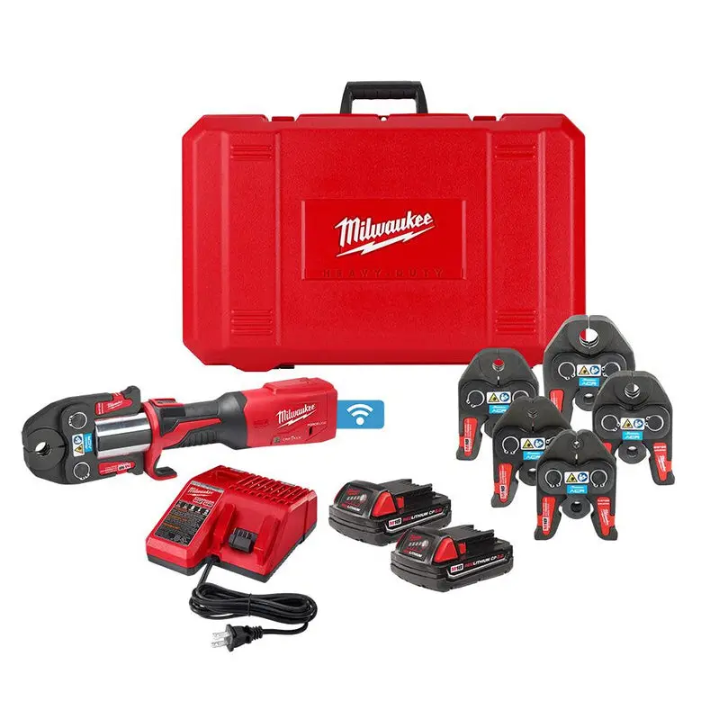 Milwaukee M18 FORCE LOGIC Press Tool with ONE-KEY – 1/2-Inch Copper & Stainless Fitting Compatibility