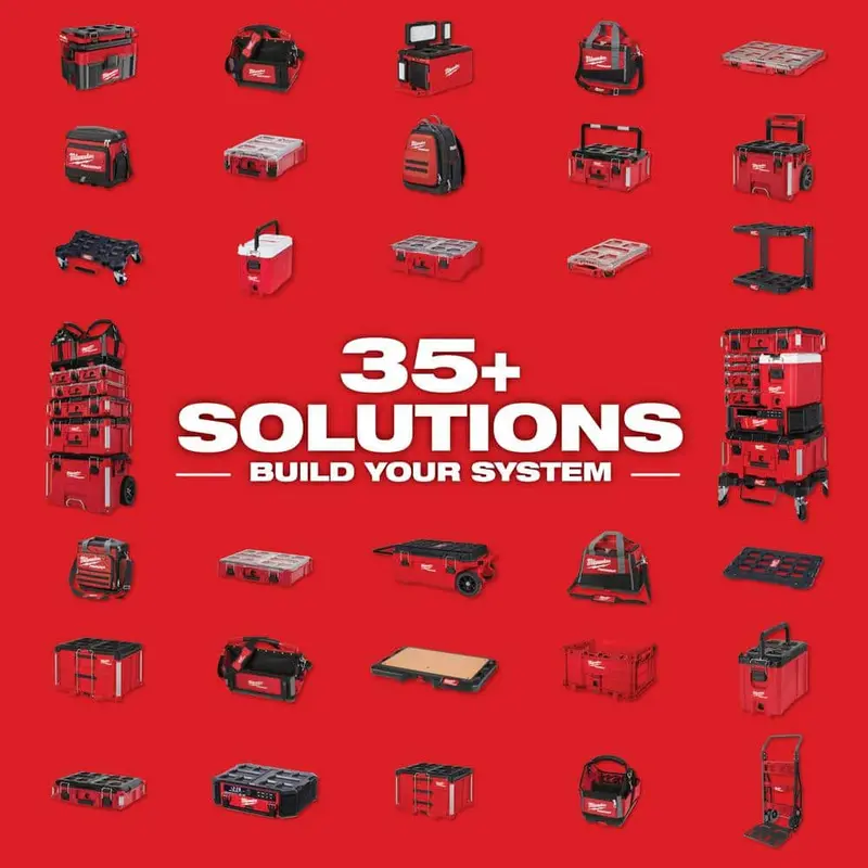 Milwaukee PACKOUT 22-Inch Rolling Tool Storage System – Large + Medium Box Combo Set