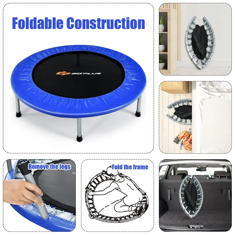 Mini Foldable Trampoline – Compact Rebounder for Kids’ Fitness and Indoor Play
