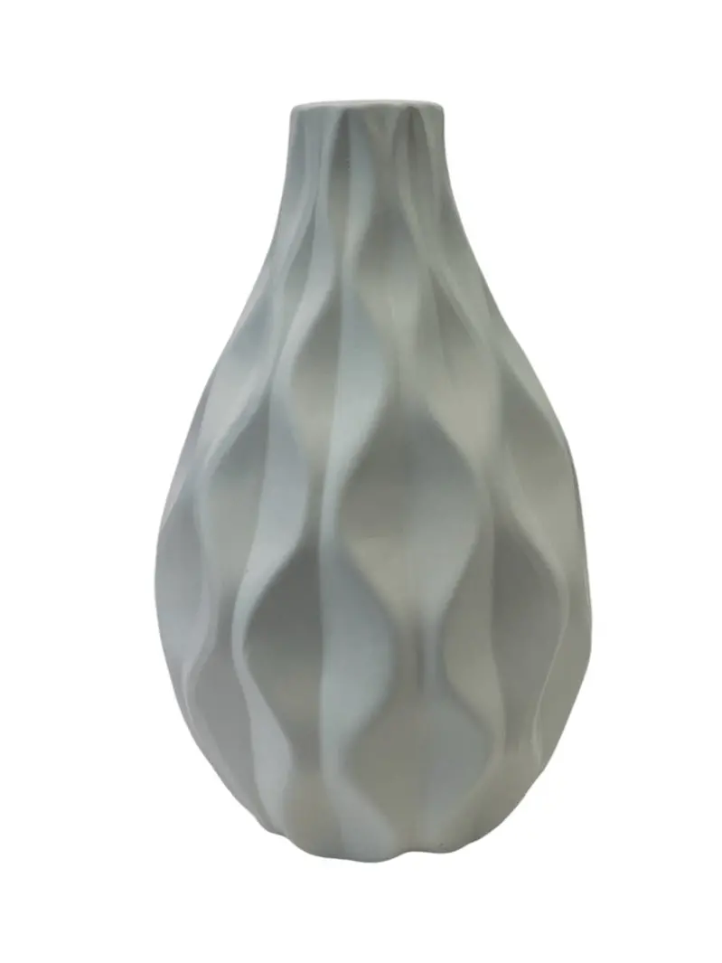 Minimalist White Mini Vase – Small Ceramic Tabletop Decor Piece