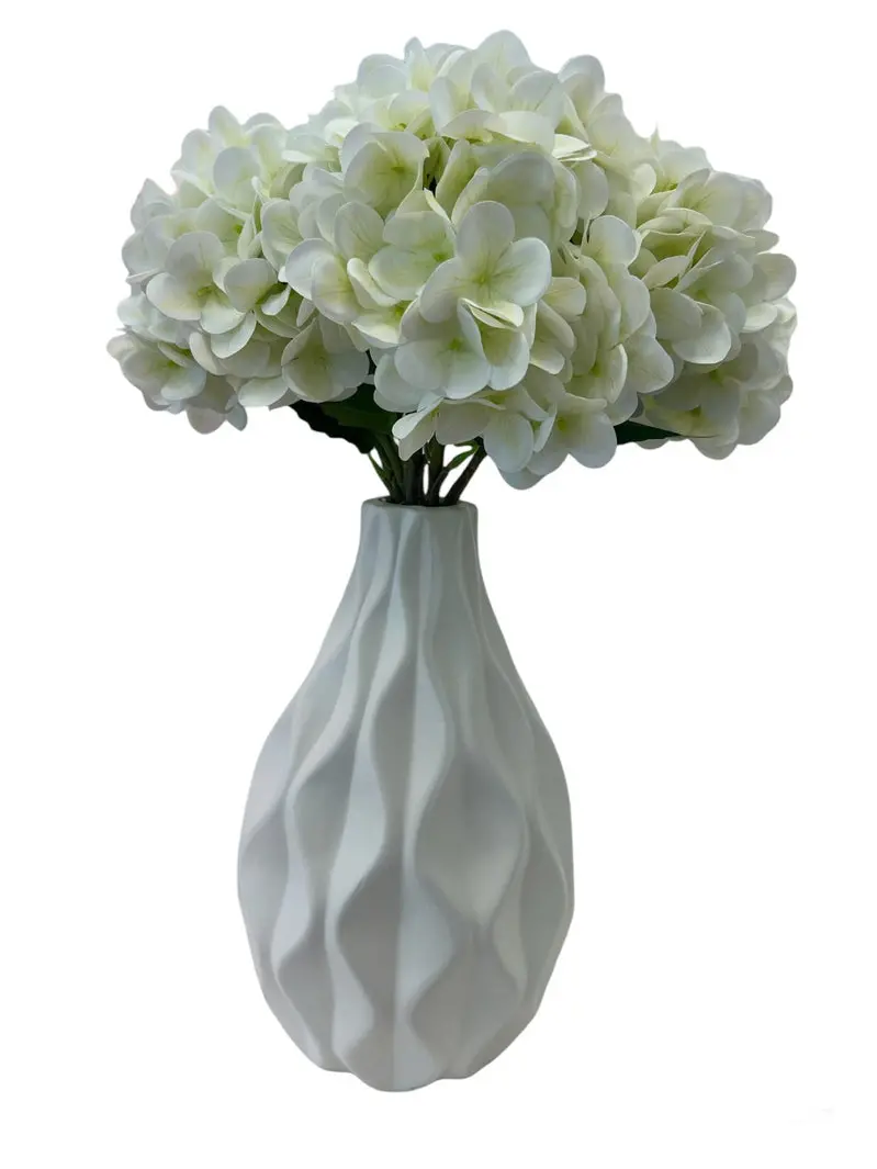 Minimalist White Mini Vase – Small Ceramic Tabletop Decor Piece