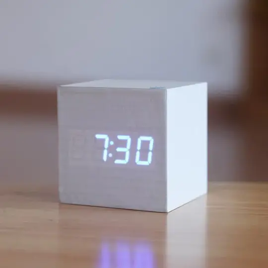 Modern Digital Wooden Wall Clock – Sleek, Eco-Friendly Timepiece