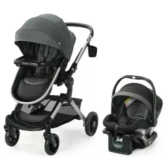 Modest Nest Travel System – All-in-One Infant Car Seat and Stroller Combo