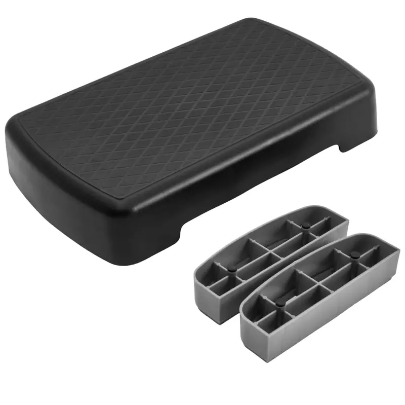 Modular Aerobic Step Platform – Includes Two Risers for Progressive Cardio & Strength Training