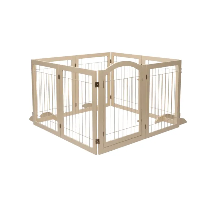 Modular Pet Gate & Playpen – Multi-Panel Convertible Enclosure with Door