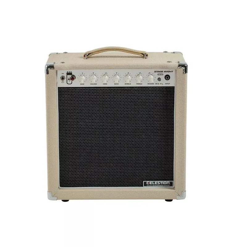 Monoprice Stage Right 15W 1x12 Tube Guitar Amplifier – Celestion Speaker, Spring Reverb, and Vintage-Inspired Tone