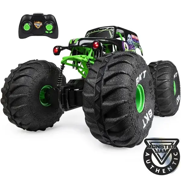 Monster Jam Mega Grave Digger RC Truck – 1:6 Scale, All-Terrain Monster Vehicle with Realistic Detailing