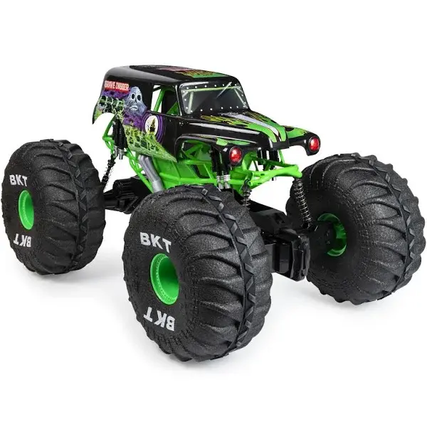 Monster Jam Mega Grave Digger RC Truck – 1:6 Scale, All-Terrain Monster Vehicle with Realistic Detailing