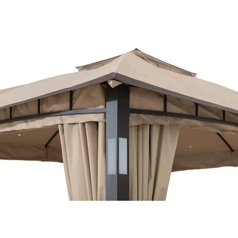 Moorehead Steel Patio Gazebo – 12 ft. Wide x 10 ft. Deep, Rust-Resistant Powder-Coated Frame