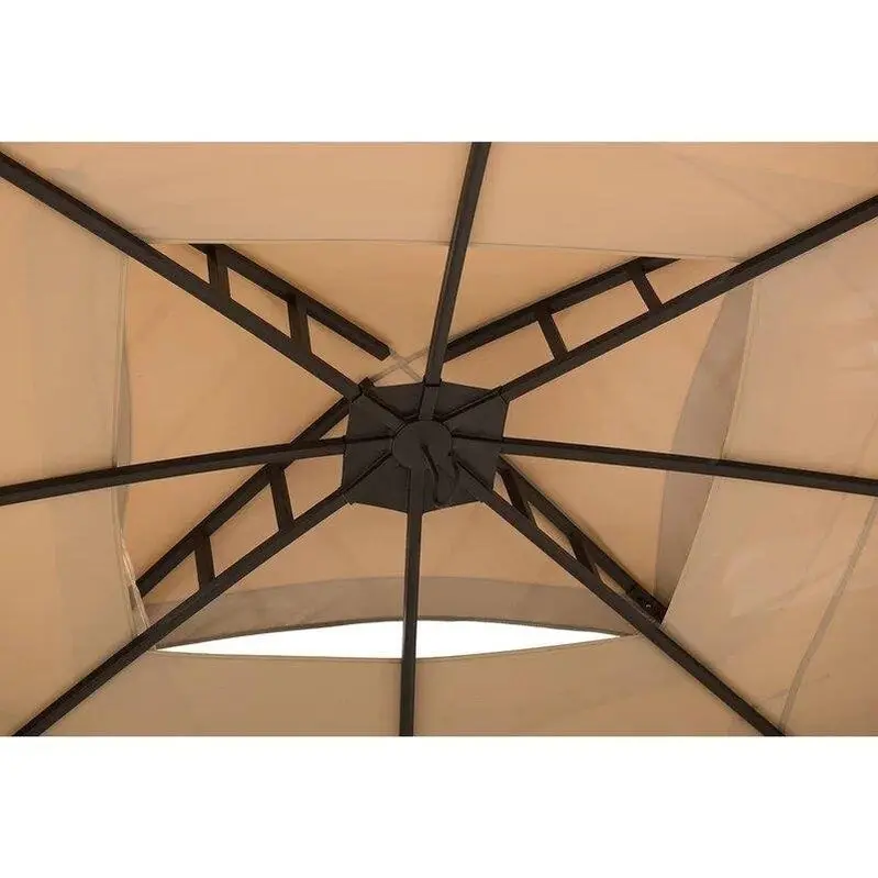 Moorehead Steel Patio Gazebo – 12 ft. Wide x 10 ft. Deep, Rust-Resistant Powder-Coated Frame