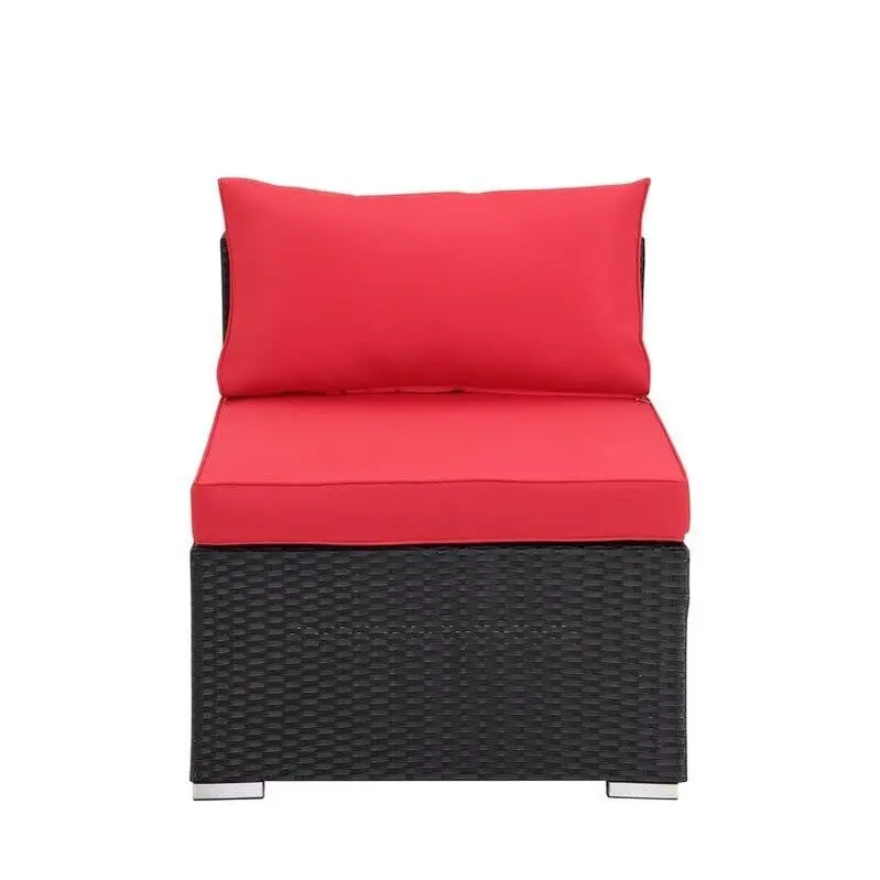 Moshannon 6-Piece Outdoor Wicker Seating Set – All-Weather Rattan Furniture with Cushioned Seats
