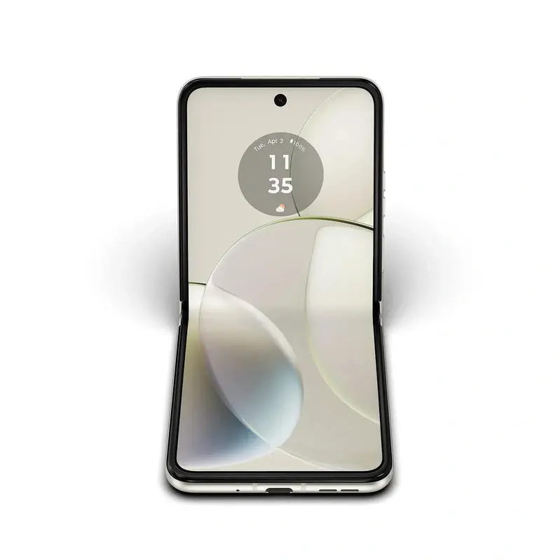Motorola razr (2023) Unlocked Flip Smartphone – 8GB RAM / 128GB Storage, 32MP Camera, Vanilla Cream Finish