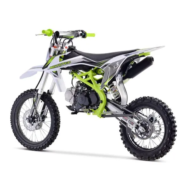 MOTOTEC X3 Gas-Powered Dirt Bike – 125cc 4-Stroke Engine, Green Frame, Youth/Entry-Level Off-Roader 95731462