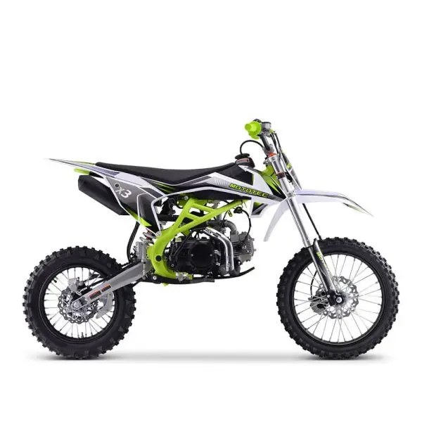 MOTOTEC X3 Gas-Powered Dirt Bike – 125cc 4-Stroke Engine, Green Frame, Youth/Entry-Level Off-Roader 95731462