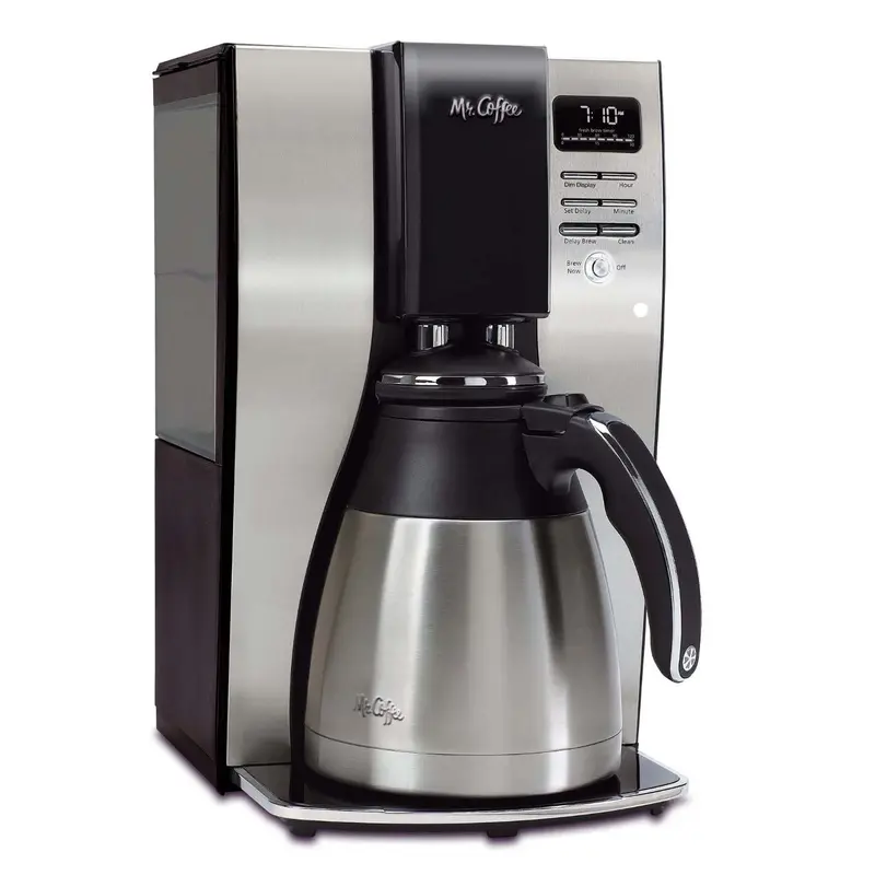 Mr. Coffee 10-Cup Programmable Thermal Carafe Coffee Maker – Insulated Stainless Steel Pot