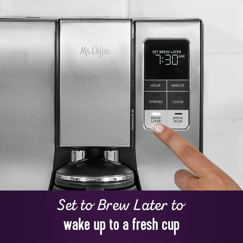 Mr. Coffee 10-Cup Programmable Thermal Carafe Coffee Maker – Insulated Stainless Steel Pot