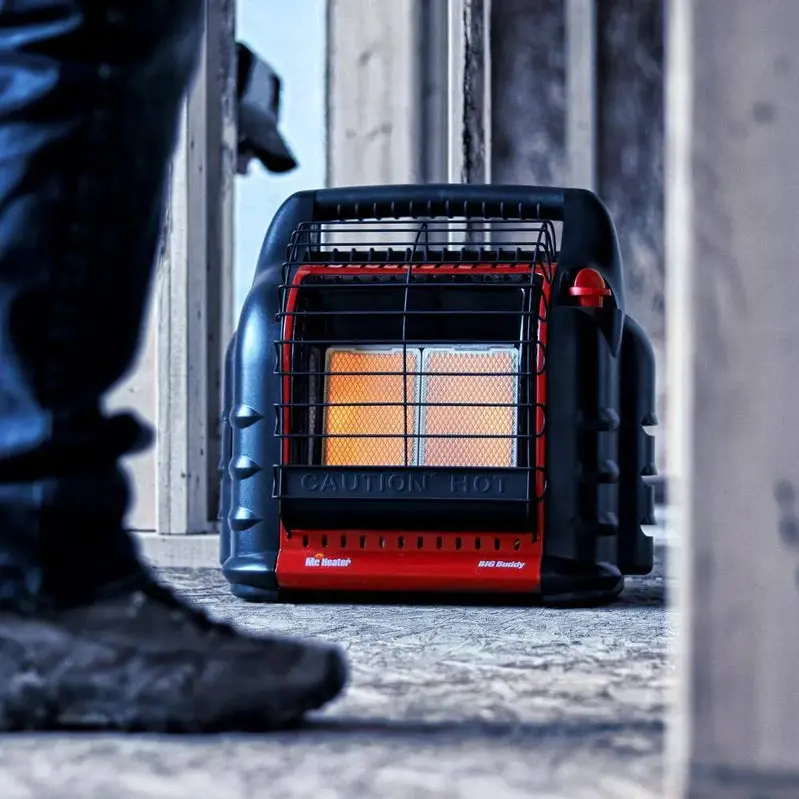 Mr. Heater Big Buddy Portable Propane Heater – 18,000 BTU Radiant Heat Output with Safety Features