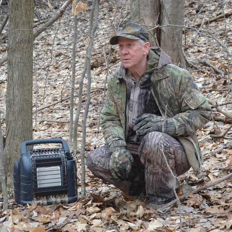Mr. Heater Hunting Buddy Portable Propane Heater – 12,000 BTU Camo-Design Heater for Outdoor Use