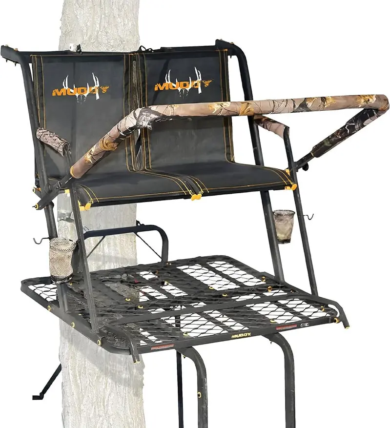 MUDDY Nexus XTL 20-Foot Ladder Tree Stand – 500-Pound Weight Capacity, Two-Person Use