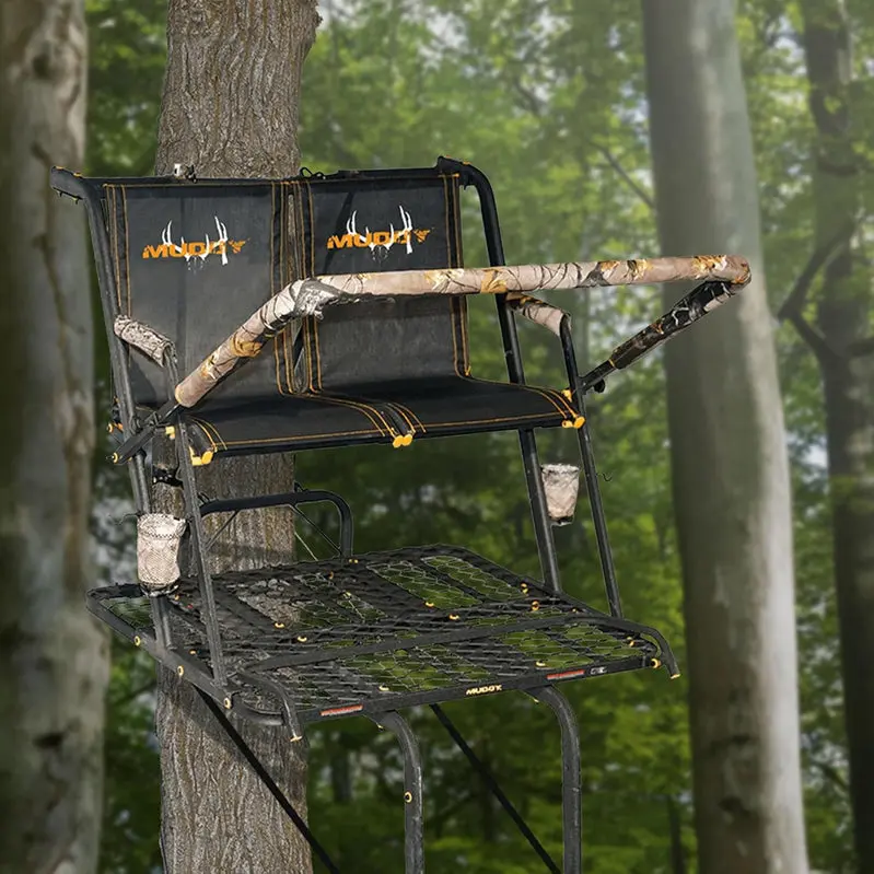 MUDDY Nexus XTL 20-Foot Ladder Tree Stand – 500-Pound Weight Capacity, Two-Person Use