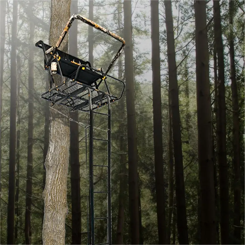 MUDDY Nexus XTL 20-Foot Ladder Tree Stand – 500-Pound Weight Capacity, Two-Person Use