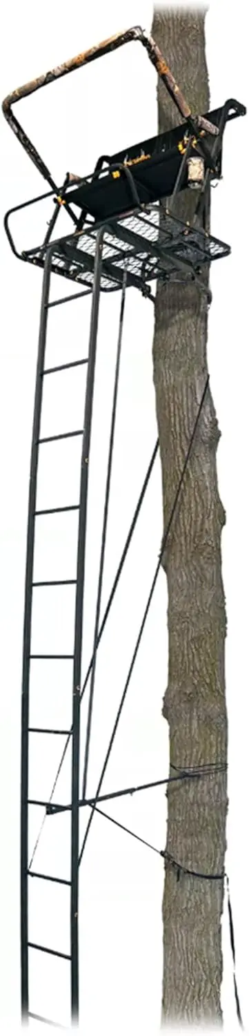 MUDDY Nexus XTL 20-Foot Ladder Tree Stand – 500-Pound Weight Capacity, Two-Person Use