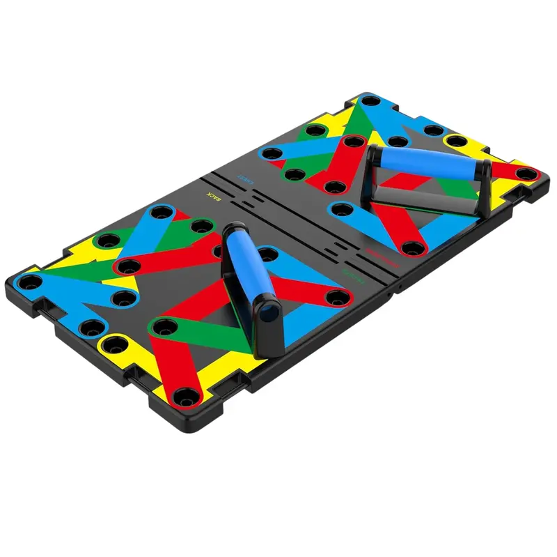 Multi-Angle Push-Up Board System – Color-Coded Angles for Progressive Training