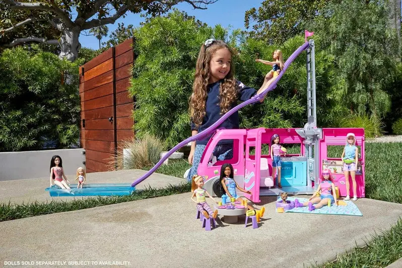 Multi-Feature Playset with Toy Vehicles, Slide, Pool, and Furniture