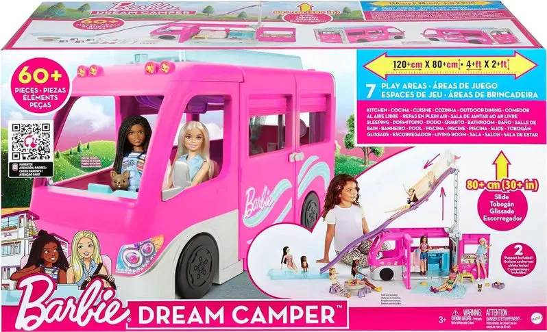 Multi-Feature Playset with Toy Vehicles, Slide, Pool, and Furniture