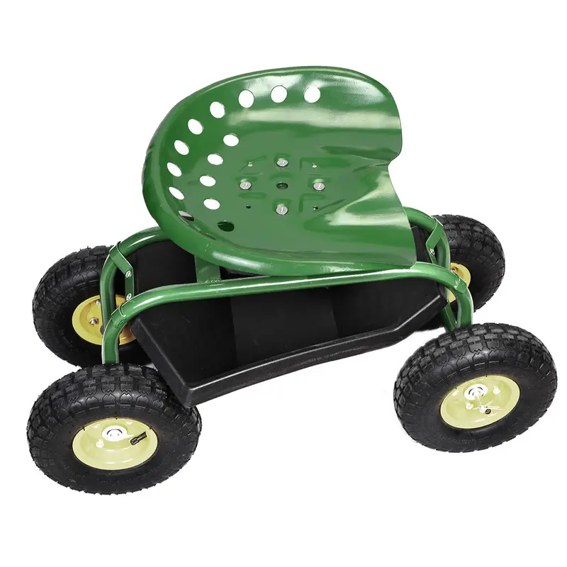Multi-Function Garden Wagon – Rolling Work Seat & Planting Scooter for Yard Tasks