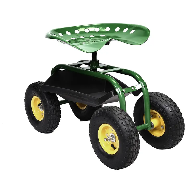 Multi-Function Garden Wagon – Rolling Work Seat & Planting Scooter for Yard Tasks