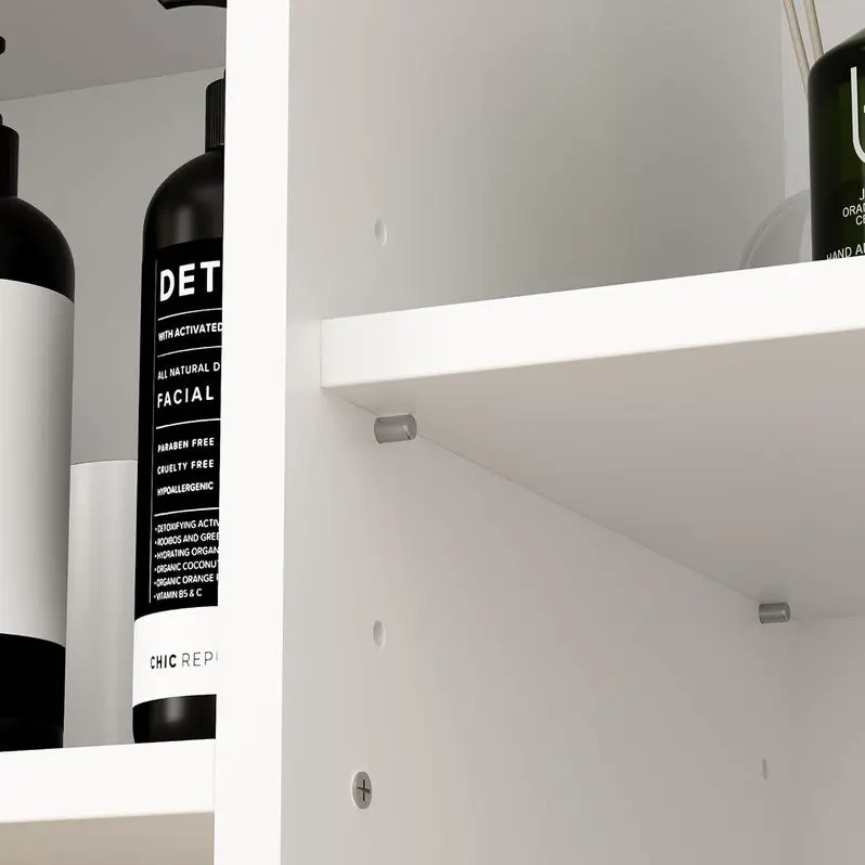 Multi-Functional Storage Cabinet with Integrated Laundry Basket & Display Shelving
