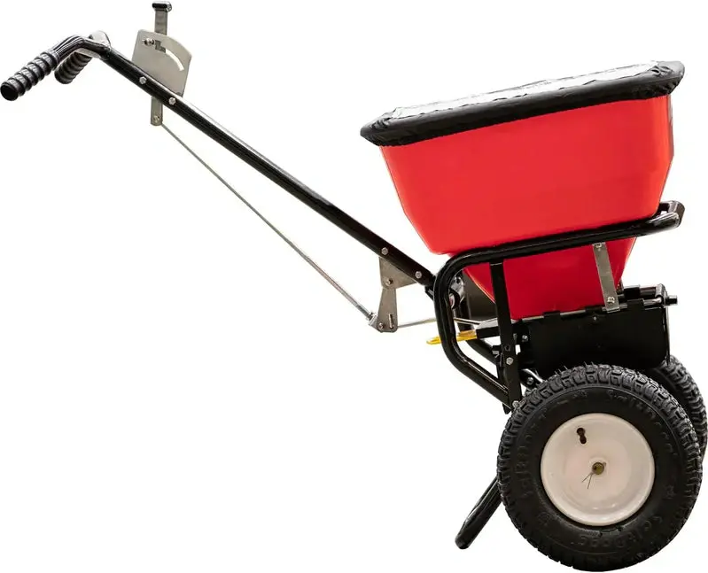 Multi-Use Walk-Behind Push Spreader – 100-Pound Capacity for Grass Seed, Ice Melt, Fertilizer, and Lawn Treatments