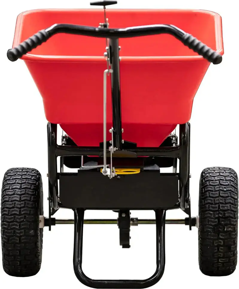 Multi-Use Walk-Behind Push Spreader – 100-Pound Capacity for Grass Seed, Ice Melt, Fertilizer, and Lawn Treatments