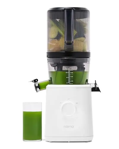 Nama J2 Cold-Press Juicer – Self-Feeding, Wide-Mouth Hopper, Low-Speed Masticating Design for Maximum Yield & Minimal Pulp