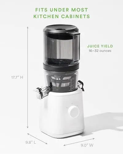 Nama J2 Cold-Press Juicer – Self-Feeding, Wide-Mouth Hopper, Low-Speed Masticating Design for Maximum Yield & Minimal Pulp