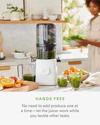 Nama J2 Cold-Press Juicer – Self-Feeding, Wide-Mouth Hopper, Low-Speed Masticating Design for Maximum Yield & Minimal Pulp