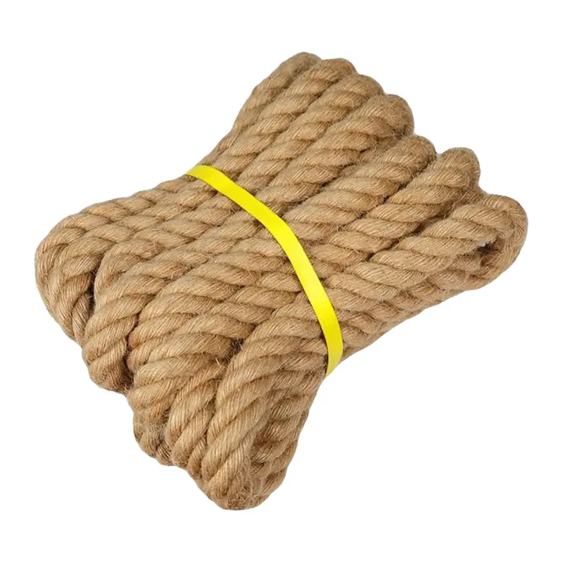 Natural Jute Rope – 1", 1.5", and 2" Diameter Options for Swings, Railings & Crafts